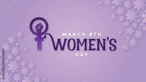 purple Woman's Day Background A Visual Tribute to Women