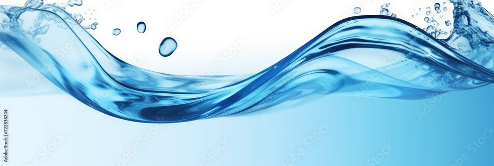 Abstract background with blue water wave on white background. Water splashes Abstract background with blue water wave on white background. Water splashes