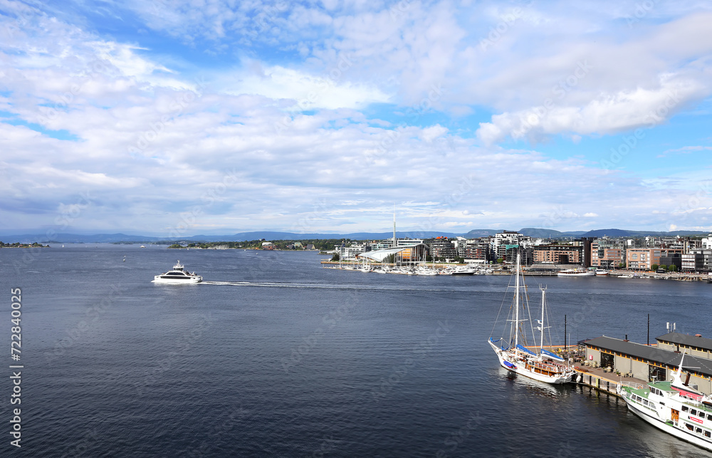 The Oslo Norway Harbor is one of Oslo's great attractions. Situated on the Oslo Fjord in Oslo, Norway