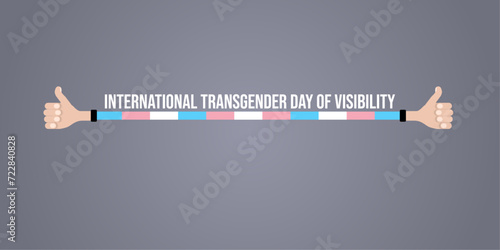 Hands and inscription international day of visibility