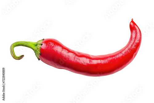 Hot red chili pepper, cut out - stock png.