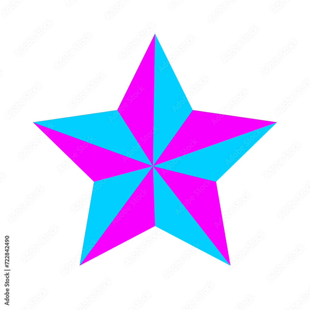 abstract colorful star abstract colorful star