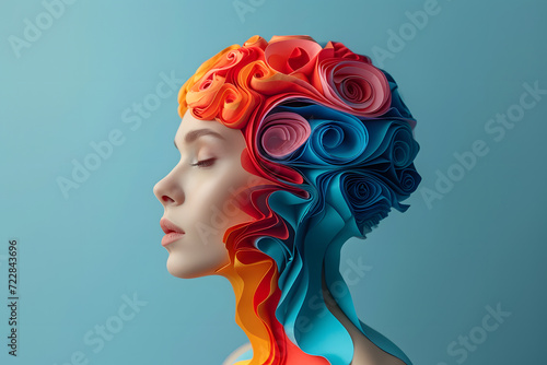 paper art brain