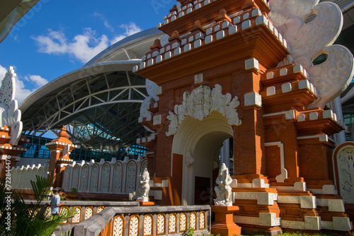 Denpasar, Bali, Indonesia - 02 Feb 2015: Denpasar Bali Airport Entrance photo