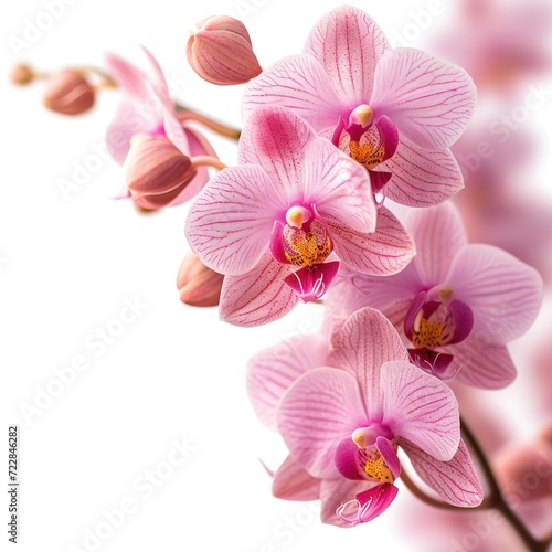 orchid flower with white background