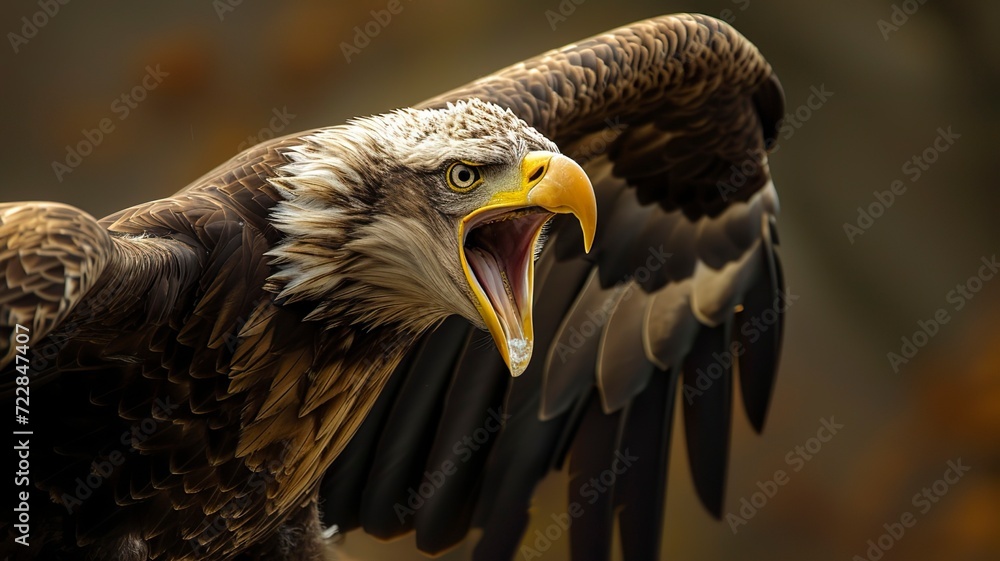 Obraz premium Aggressive Bald Eagle