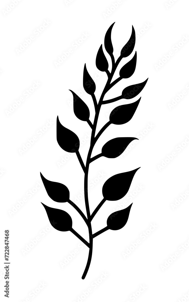 Leaves vector clipart. Spring illustration. Leaves vector clipart. Spring illustration.