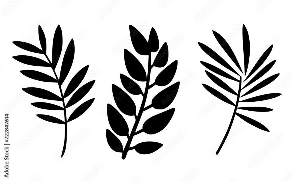 Leaves vector clipart. Spring illustration. Leaves vector clipart. Spring illustration.