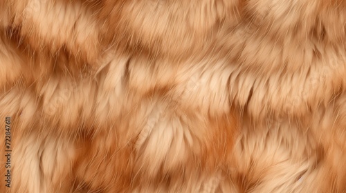 Coyote fur seamless pattern. Repeated background of fluffy texture.