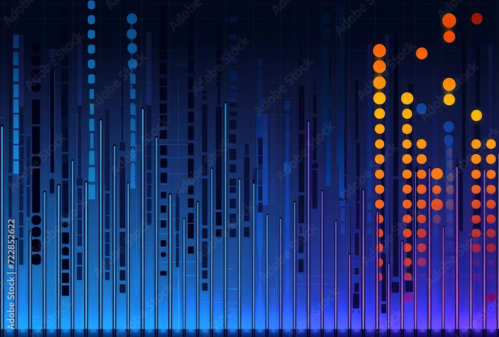 Stock illustration background Market with balanced components and technology as an important component Stock illustration background Market with balanced components and technology as an important component