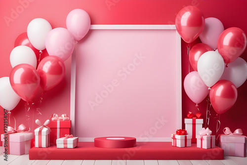 valentine, birthday, health, party, colours, illustration, celebration, decoration, design, red, colourful, balloon, frame, love, art, card, holiday, pink, nubes, anatomy, anniversary, border, carniva photo