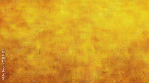 turmeric yellow, mustard yellow, mild bright yellow abstract vintage background for design. Fabric cloth canvas texture. Color gradient, ombre. Rough, grain. Matte, shimmer 