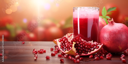 Sip into Wellness: The Invigorating Freshness of Homemade Pomegranate Juice photo