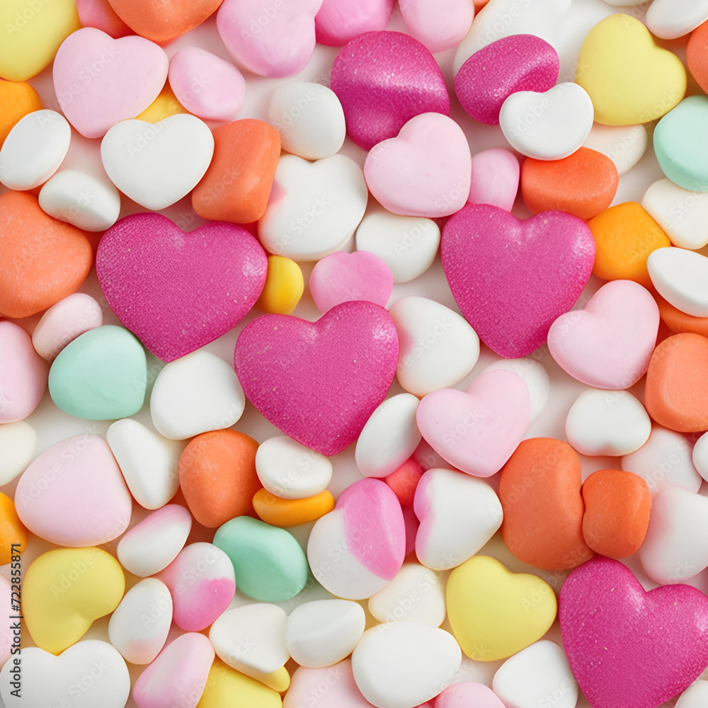 a lot of different colored hearts on a white surface a lot of different colored hearts on a white surface
