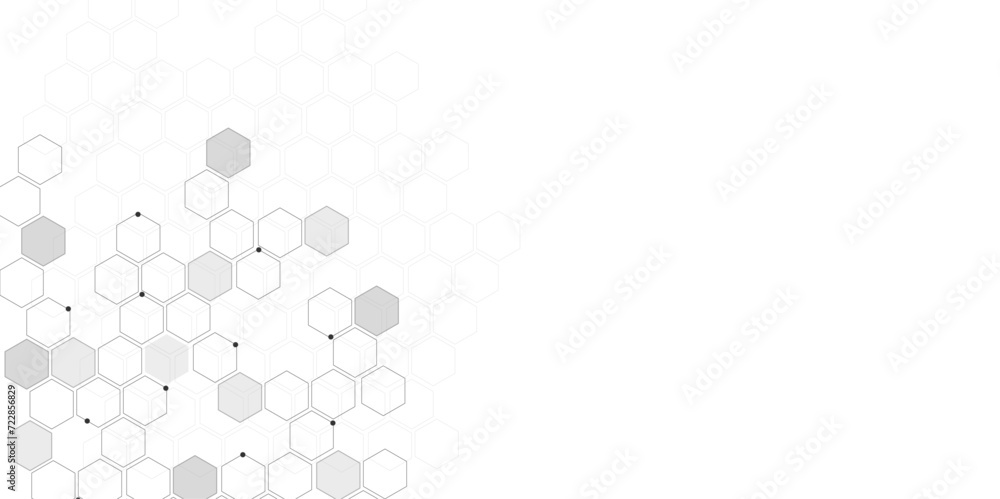 Vector hexagons pattern. Geometric abstract background with simple hexagonal elements. Vector hexagons pattern. Geometric abstract background with simple hexagonal elements.