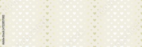 Seamless vector golden heart pattern. Valentine's day luxury background texture. Light green gold glitter foil wallpaper. Expensive shiny glam confetti surface pattern. Mom love seamless background