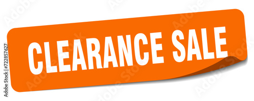 clearance sale sticker. clearance sale label
