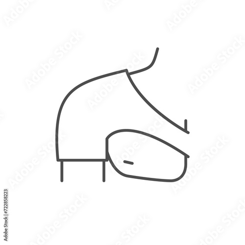 Shoulder brace line outline icon