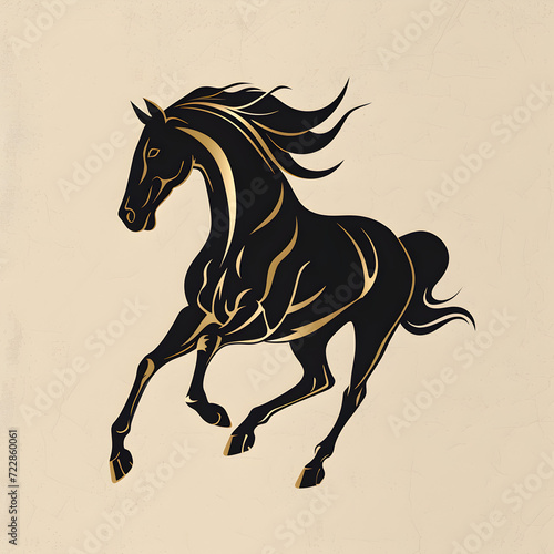 Logo Illustration vector Horse Power