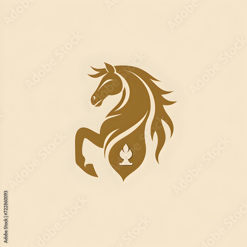 Majestic Horse vector Logo Illustration