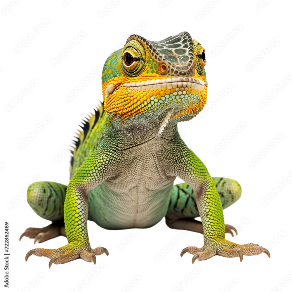 Obraz premium chameleon isolated on white