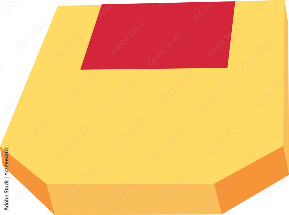 Sorting of paper and office waste. Cardboard pizza box for recycling and disposal. Flat icon. Simple flat cartoon vector isolated on white background Sorting of paper and office waste. Cardboard pizza box for recycling and disposal. Flat icon. Simple flat cartoon vector isolated on white background