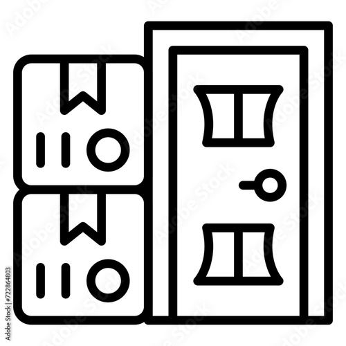 Delivery On Doorstep Icon Style