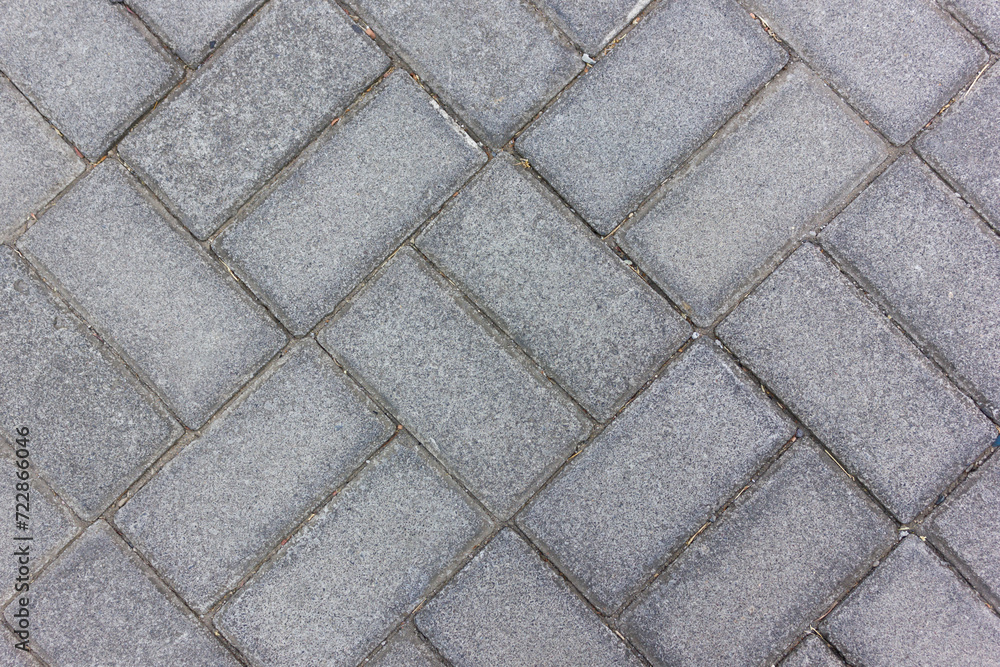 Pavement block texture background of street tiles 