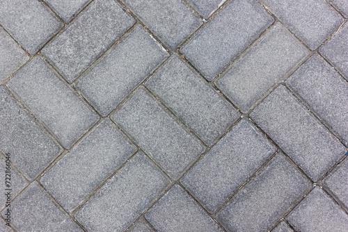 Pavement block texture background of street tiles 