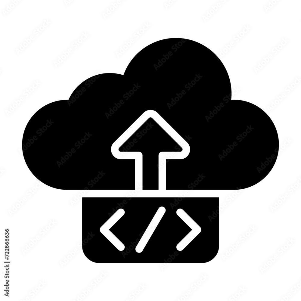 Cloud Deployment Vector Icon Cloud Deployment Vector Icon