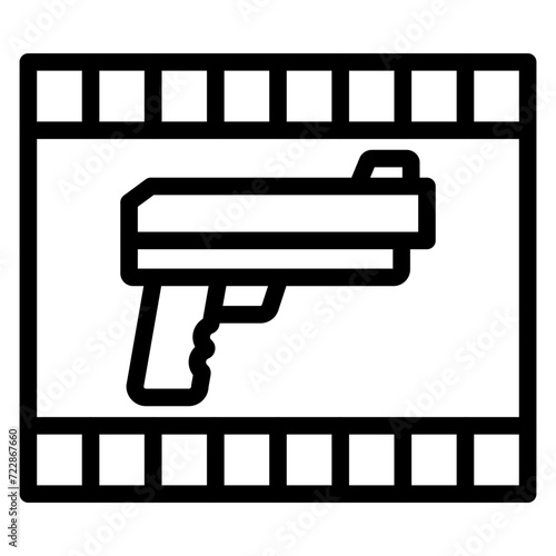 Action Film Icon Style