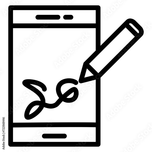Digital Signature Icon Style