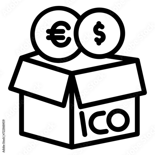 Initial Coin Offering Icon Style