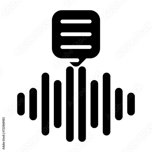 Digital Voice Recorder Vector Icon photo