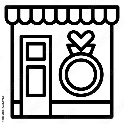 Jewlery Store Icon Style