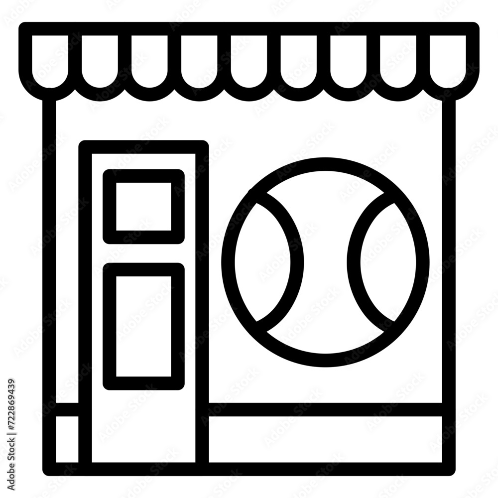Sports Shop Icon Style Sports Shop Icon Style