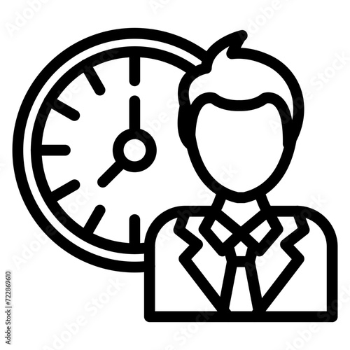 Working Hours Icon Style