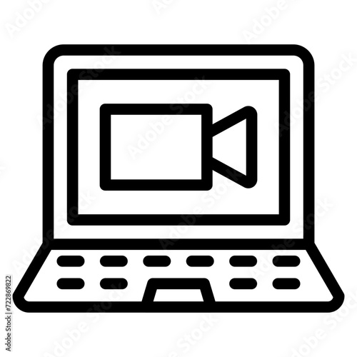 Videocall Discussion Icon Style