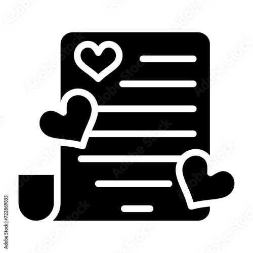 Romantic poem Vector Icon