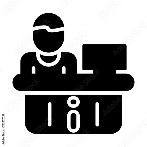Information Desk Vector Icon