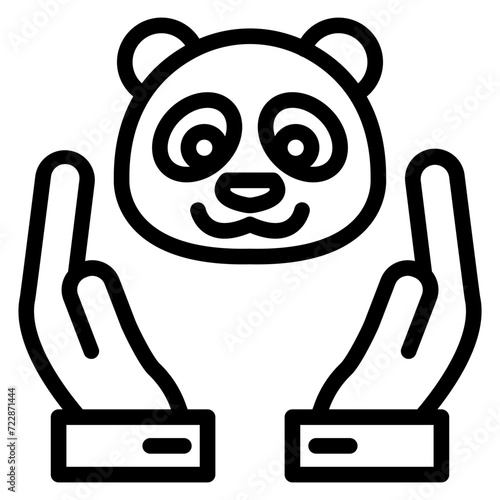 Animal Rights Icon Style