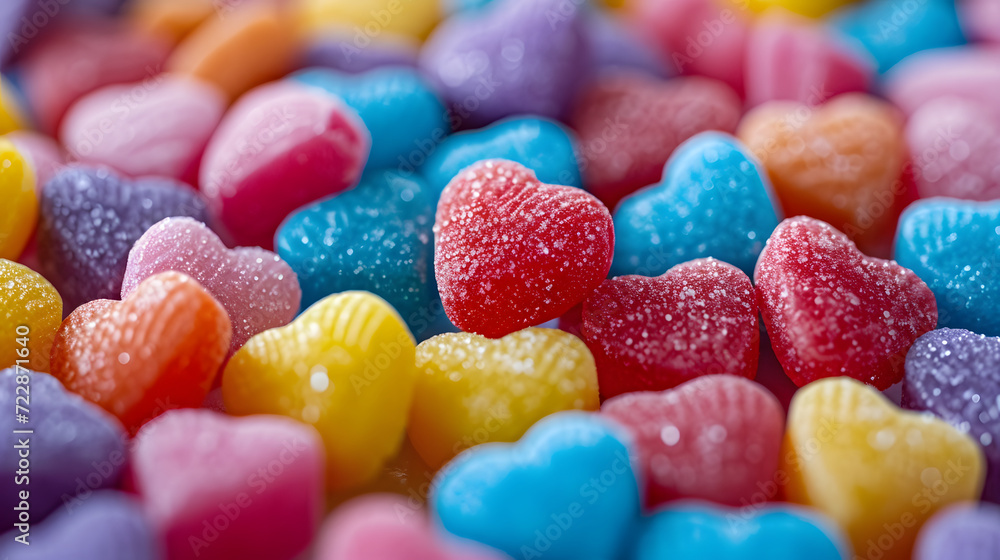 Rainbow candy hearts Rainbow candy hearts
