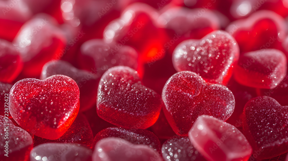 Red candy hearts