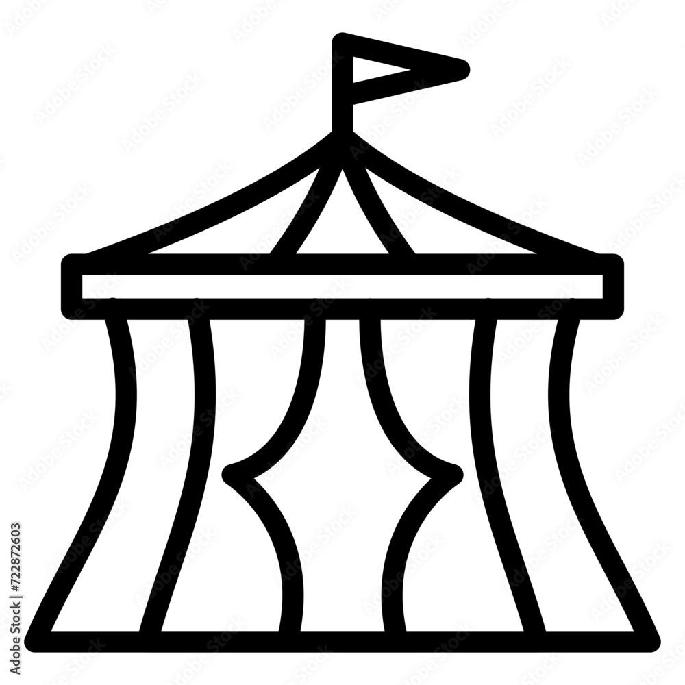 Circus Icon Style Circus Icon Style