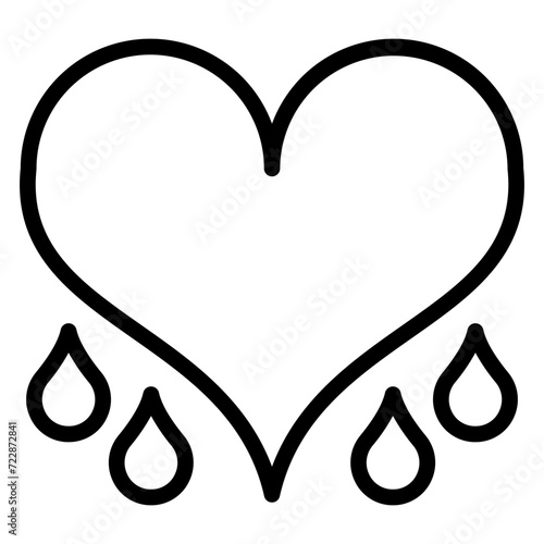 Bleeding Heart Icon Style