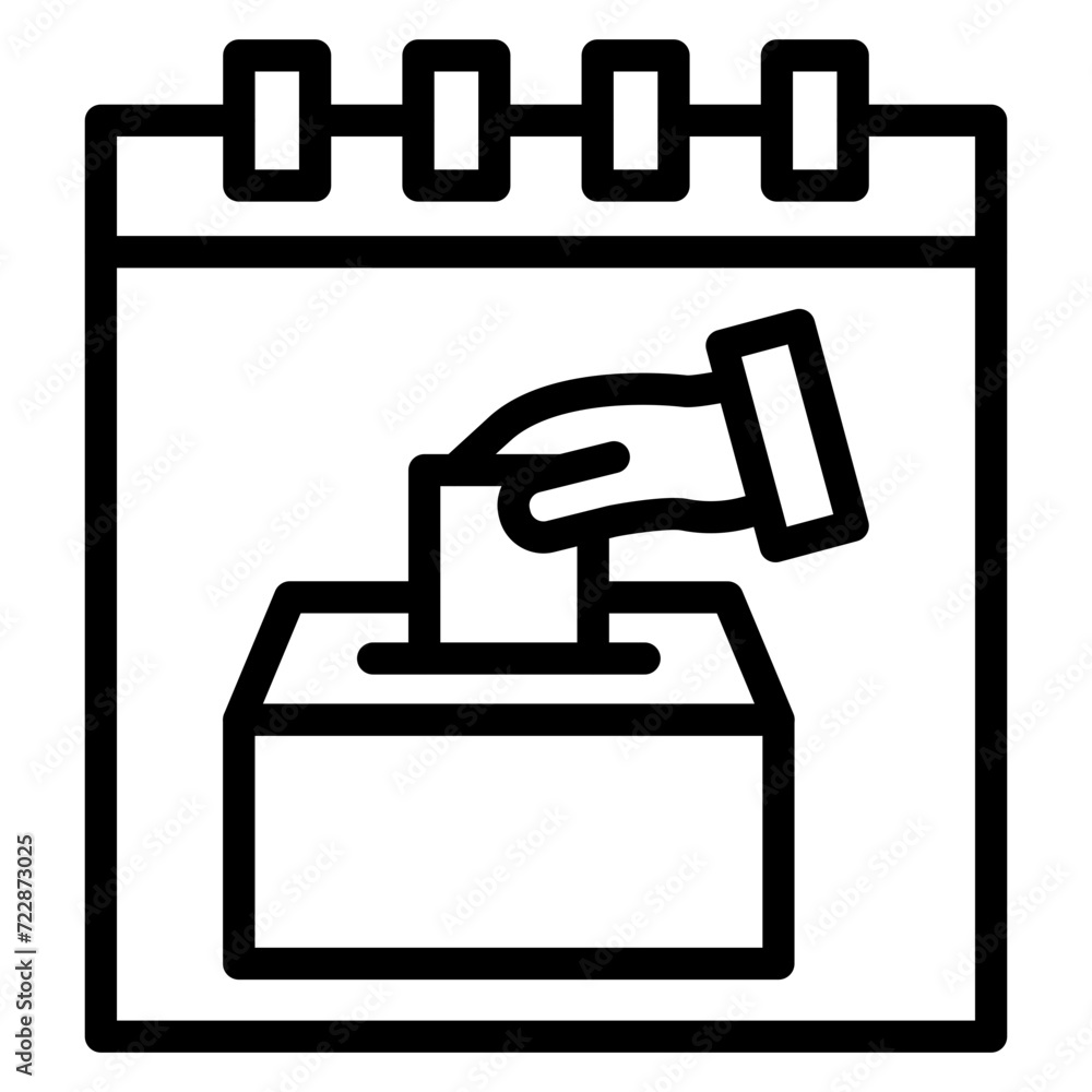 Election Day Icon Style Election Day Icon Style