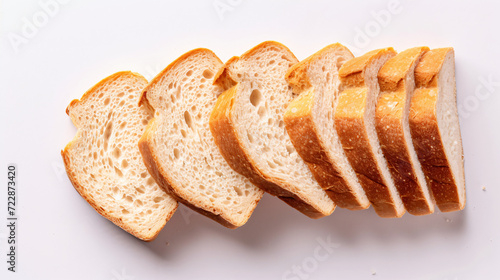 The cut loaf of bread