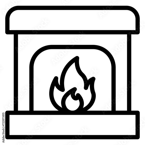 Fireplace Icon Style