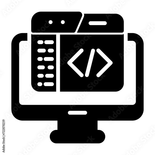 Code Editor Vector Icon