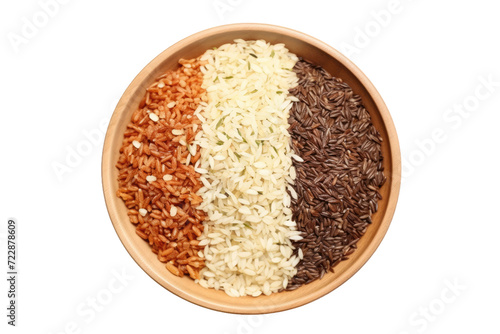 Traditional Korean Mixed Grain Rice Isolated On Transparent Background © Yasir